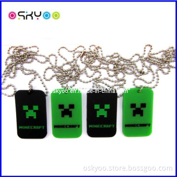 Fashion Minecraft Dog Tag with Necklace and 24" Ball Chain